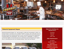 Tablet Screenshot of edwardsequipmentrepair.com